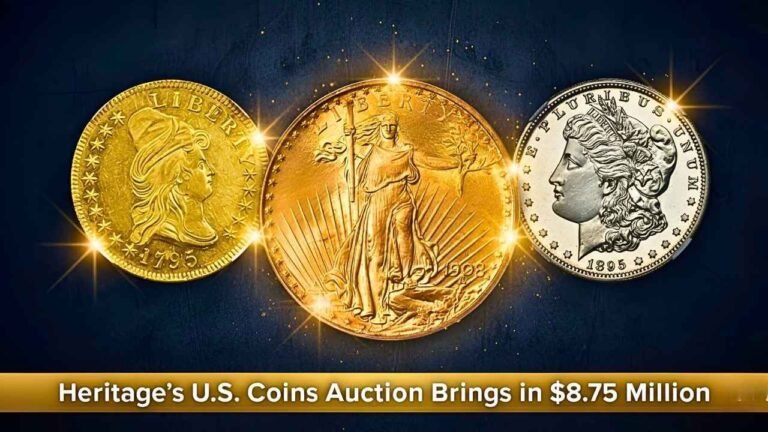 Heritage U.S. Coins Auction Pulls $8.75 Million, Led by 1908-S Double Eagle